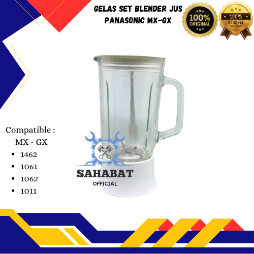 GELAS SET BLENDER JUS KACA MODEL PANASONIC MX-GX 1462 1061