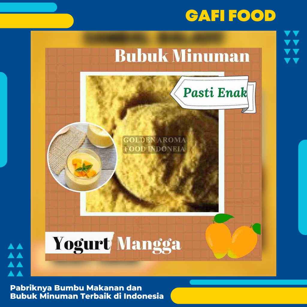 

Yogurt Bubuk Mangga Premium 1 kg Supplier Bubuk Minuman Yoghurt Mango Instan 1Kg Serbuk Yogurt GAFI