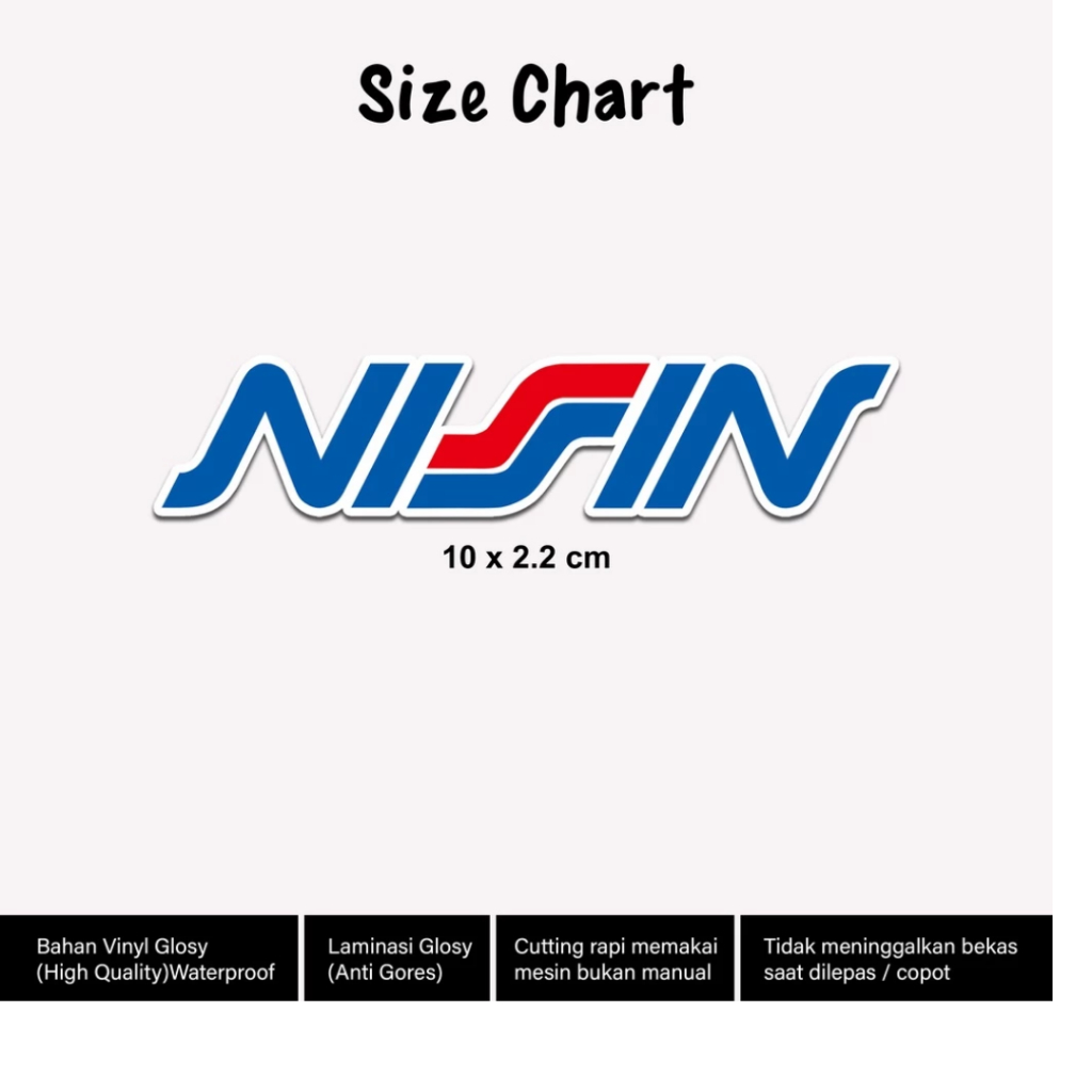 

Stiker Nissin Motor Anti Air Sticker Kaliper Rem Nissin 1pcs