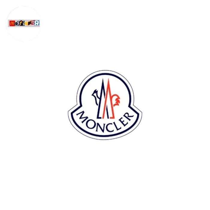 

sticker Moncler og logo diecut stiker