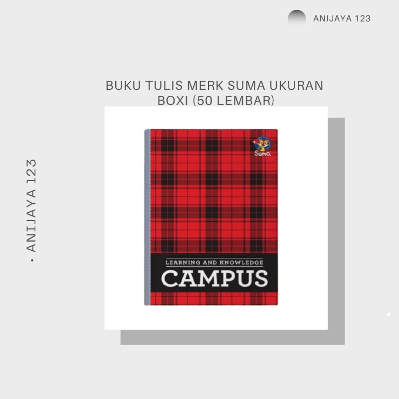 

Buku Tulis Merk Suma Ukuran Boxi (50 lembar)
