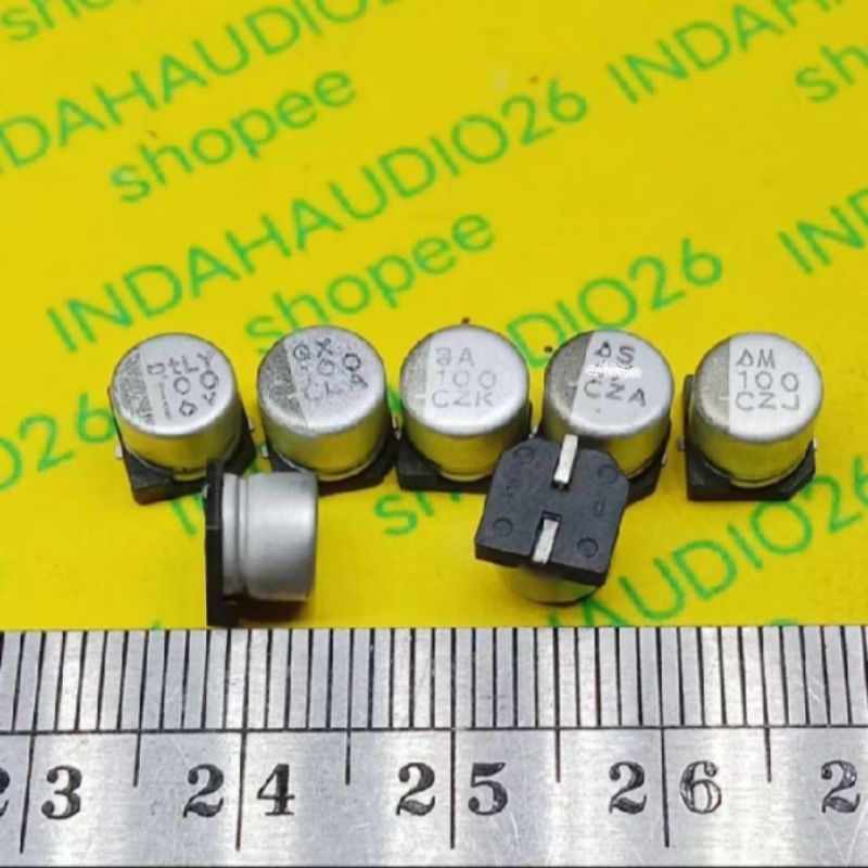 d6x6mm 100uf C 16v elko smd kapasitor elco solid capacitor