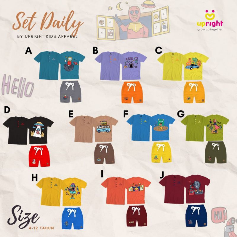 Kaas Anak Set Daily Upright