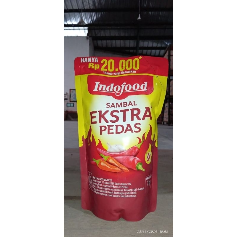 

INDOFOOD Sambal Extra Pedas Pouch 1 Kg