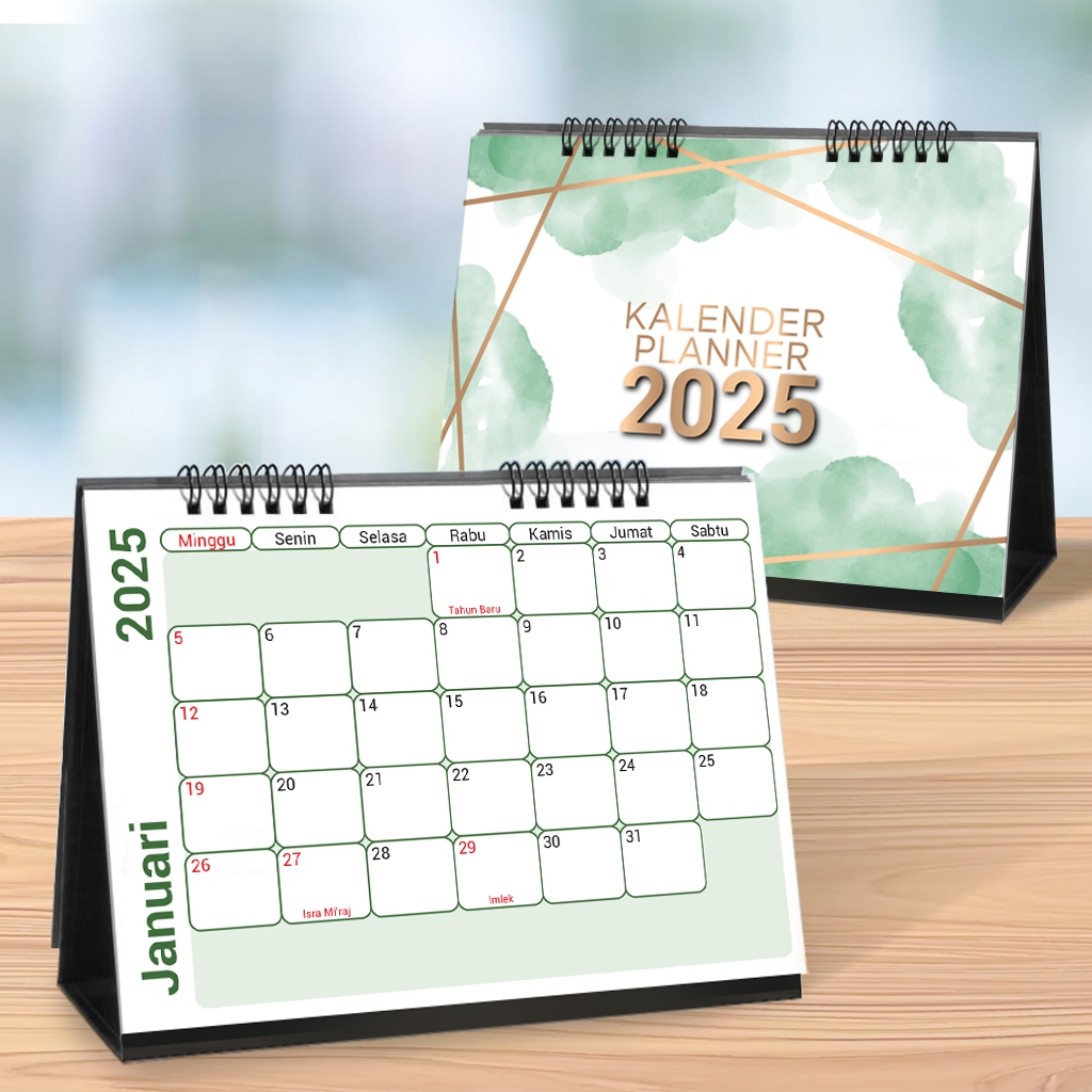

Kalender Planner 2025 kalender meja catatan bulanan