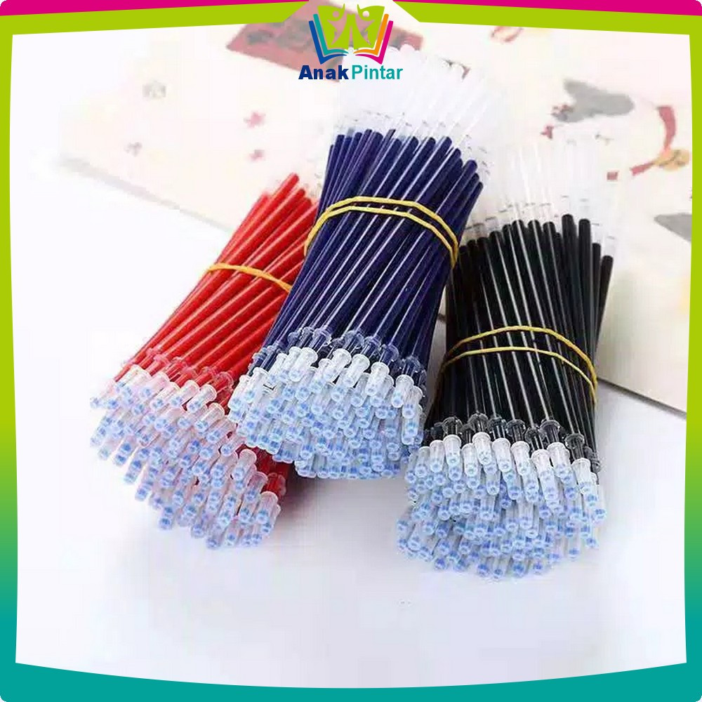 

Tinta Pulpen Pena Gel Refill 0.5MM / ALat Tulis Refill Tinta Gel Isi Ulang Anak Pintar A6