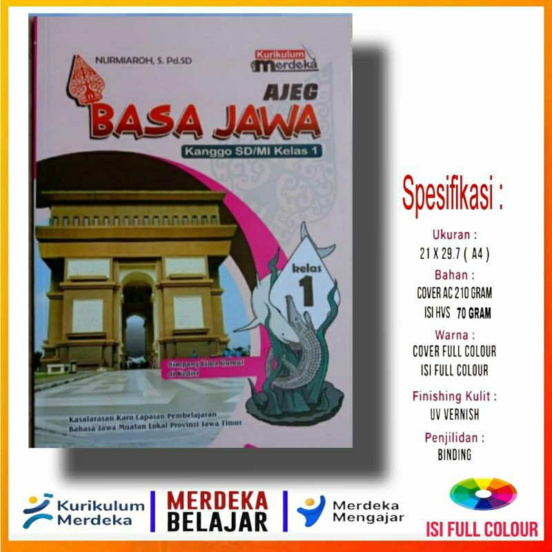 Buku AJEG  BASA JAWA SD / MI Kelas 1 (Bahasa Jawa Diknas Propinsi Jawa Timur)