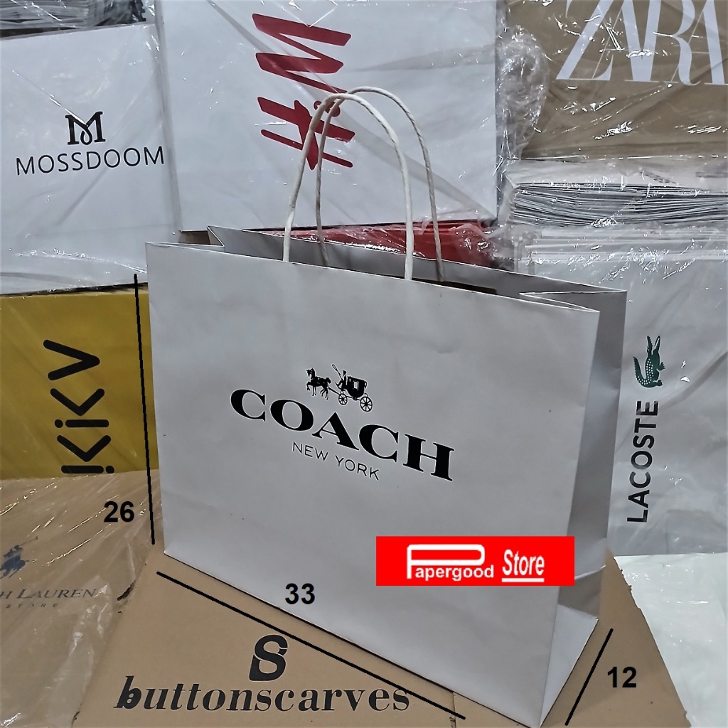 

Paper bag Coach tas kado storage bag