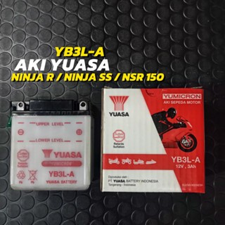 AKI RX KING 12 VOLT BATRAI RX KING NINJA SATRIA KONVENSIONAL BASAH YUASA YB3L - A