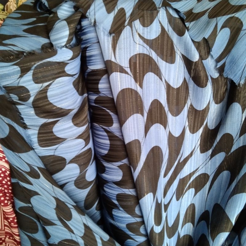 Kain sifon premium | Harga/0,5m | bahan sifon motif bunga | bahan sifon motif | kain sifon motif ...