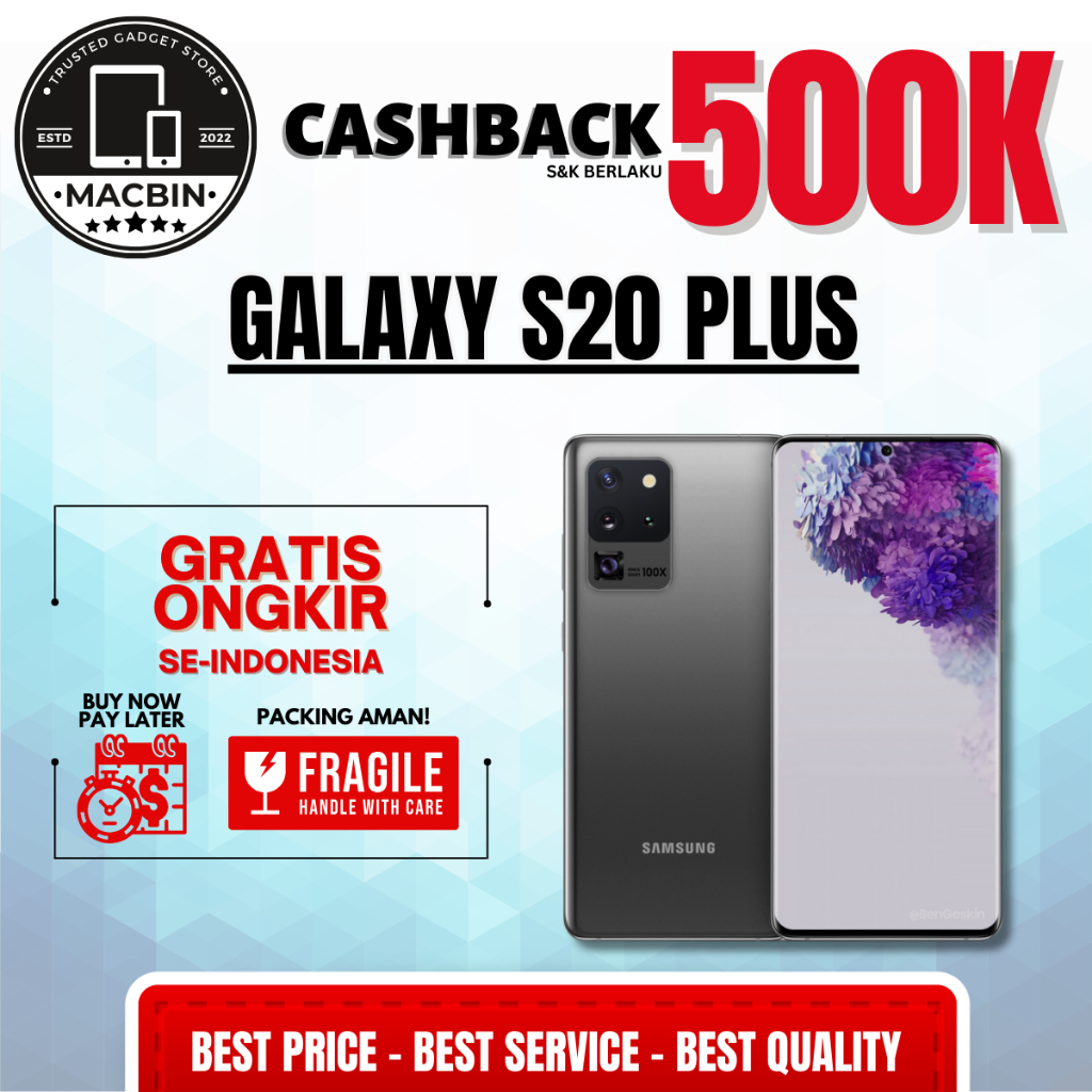 Samsung Galaxy S20 PLUS 8/128GB Second Original Resmi Sein