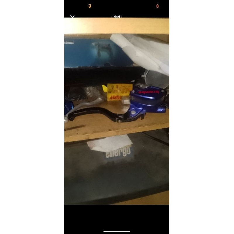 master rem racing Brembo warna biru