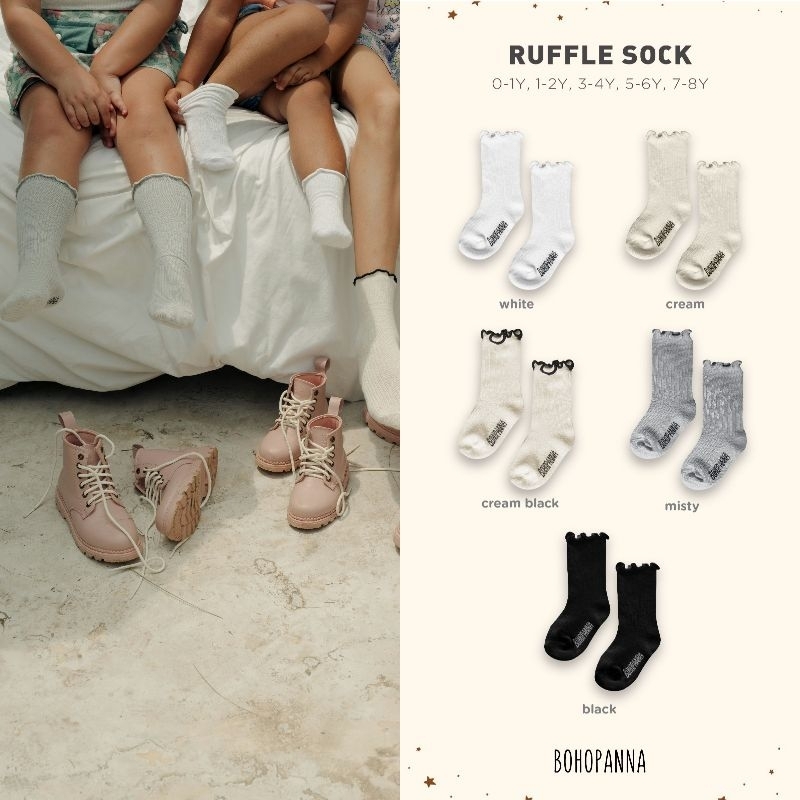 BOHOPANNA - RUFFLE SOCK BOHOPANNA - KAOS KAKI BOHOPANNA - KAOS KAKI ANAK - KAOS KAKI BAYI