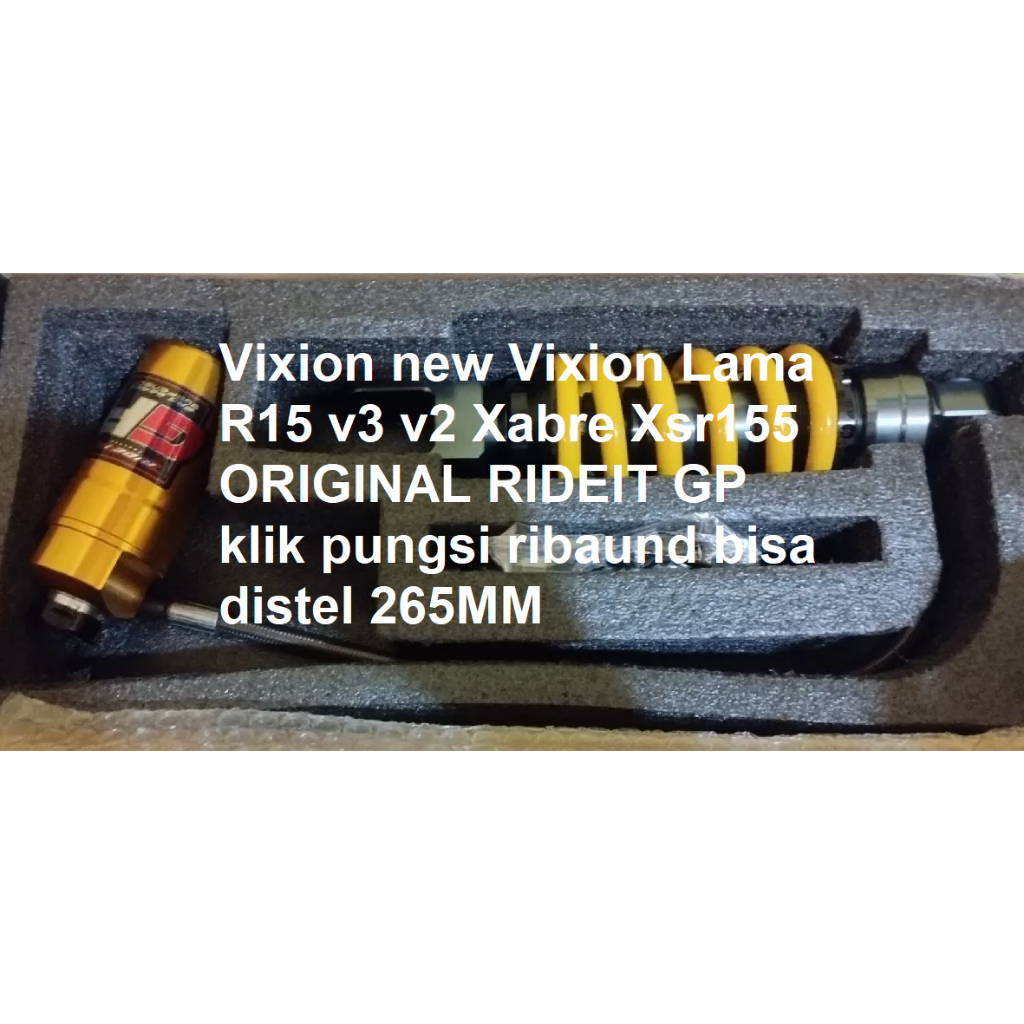 MONO Shock Monoshock Ride it Gp 103 Gold Series 265mm Vixion new Vixion Lam Xabre Xsr155 R15 v3 v2 S