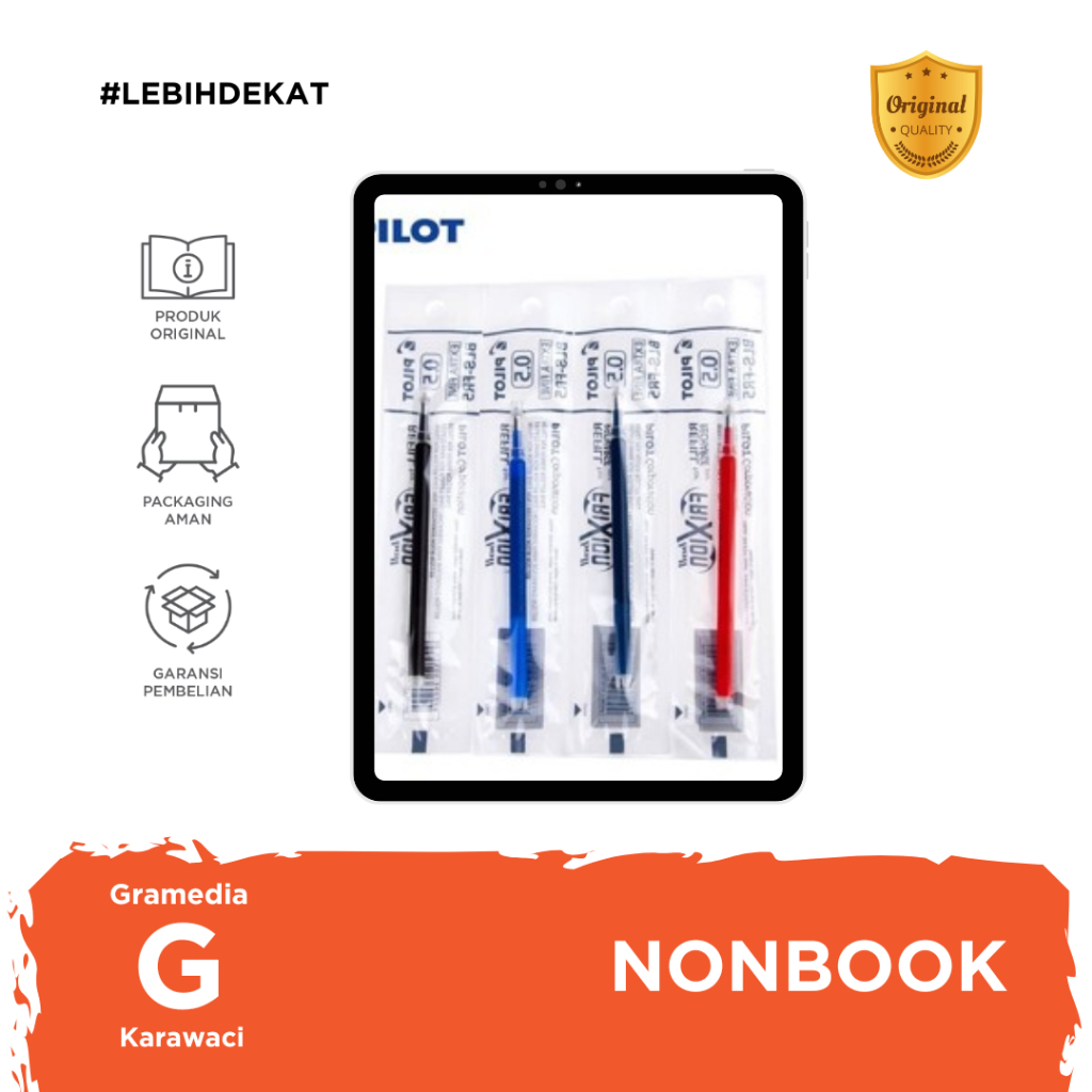 

Gramedia Karawaci - Pilot Refill Frixion Bls-Frp5 Blue