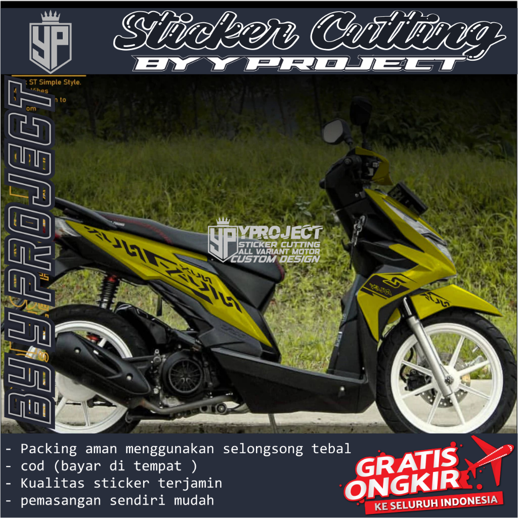 STRIPING BEAT NEW ESP STICKER CUTTING STRIPING CUTTING BEAT STICKER MURAH MOTOR BEAT