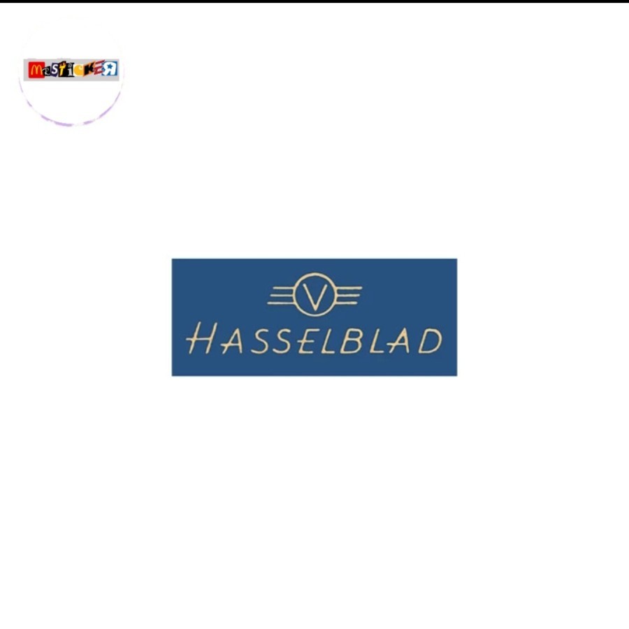 

sticker HASSELBLAD logo stiker retro vintage brand analog camera