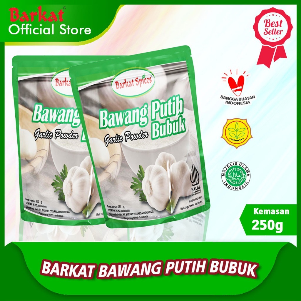 

Barkat Bawang Putih Bubuk Original Kualitas Premium Kemasan 250 Gram