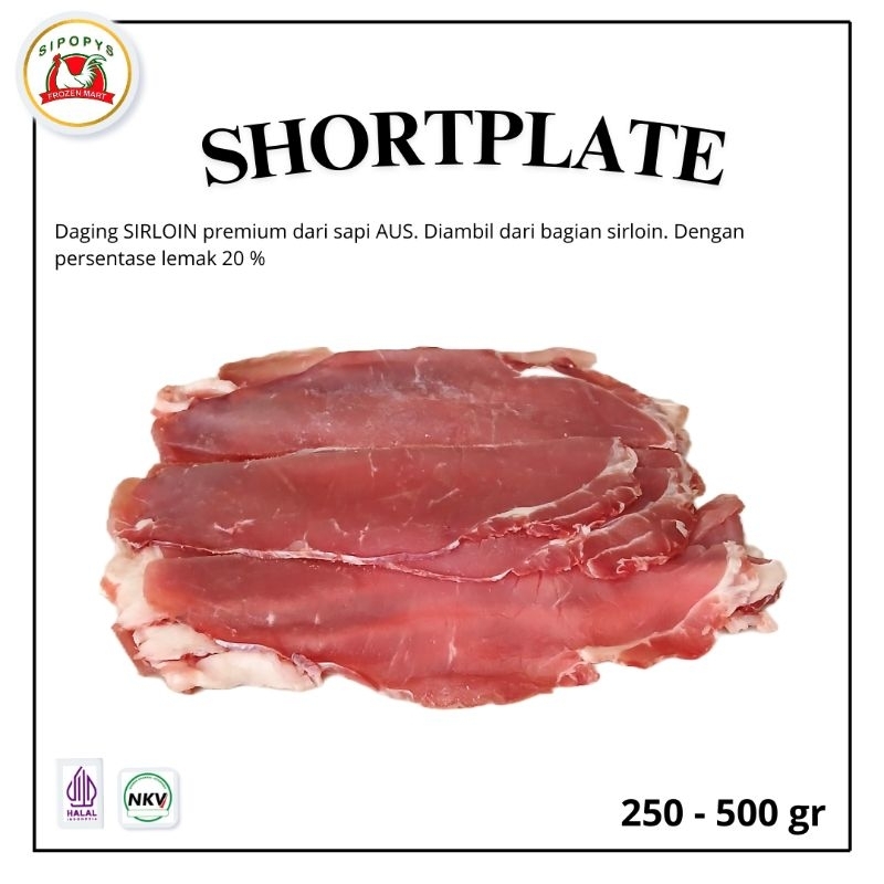 

Slice Beef Shortplate Premium Sapi AUS