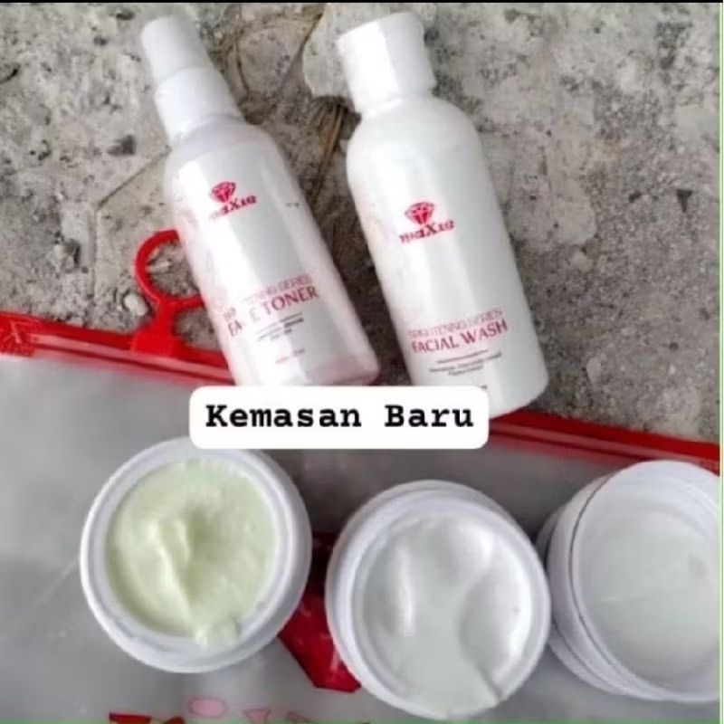 CREAM MAXIE GLOW  Pot embos KEMASAN TERBARU  dijamin Asli 100%