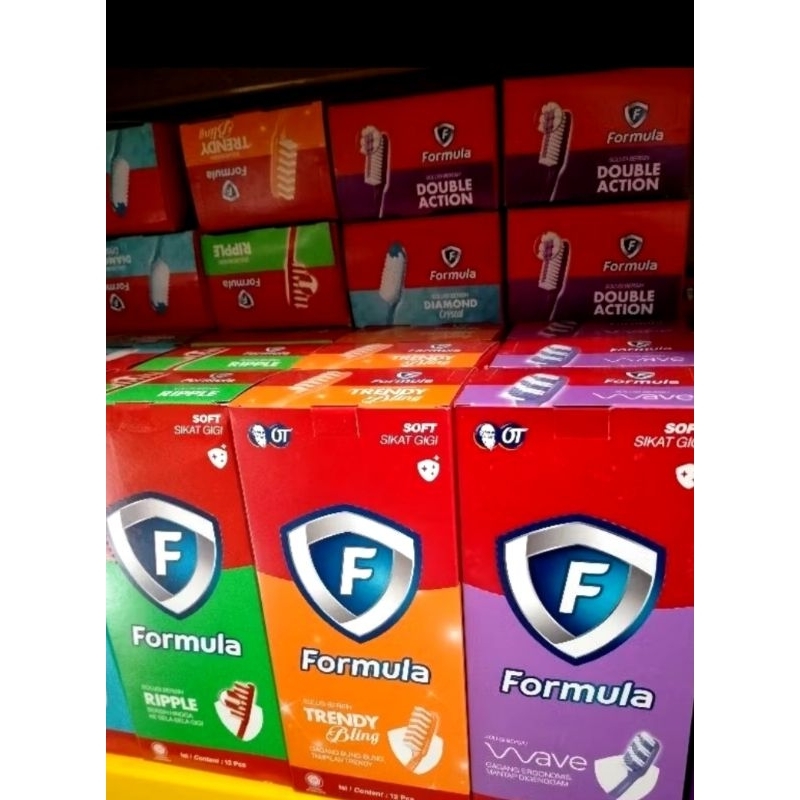 sikat gigi formula 1 box isi 12 pcs