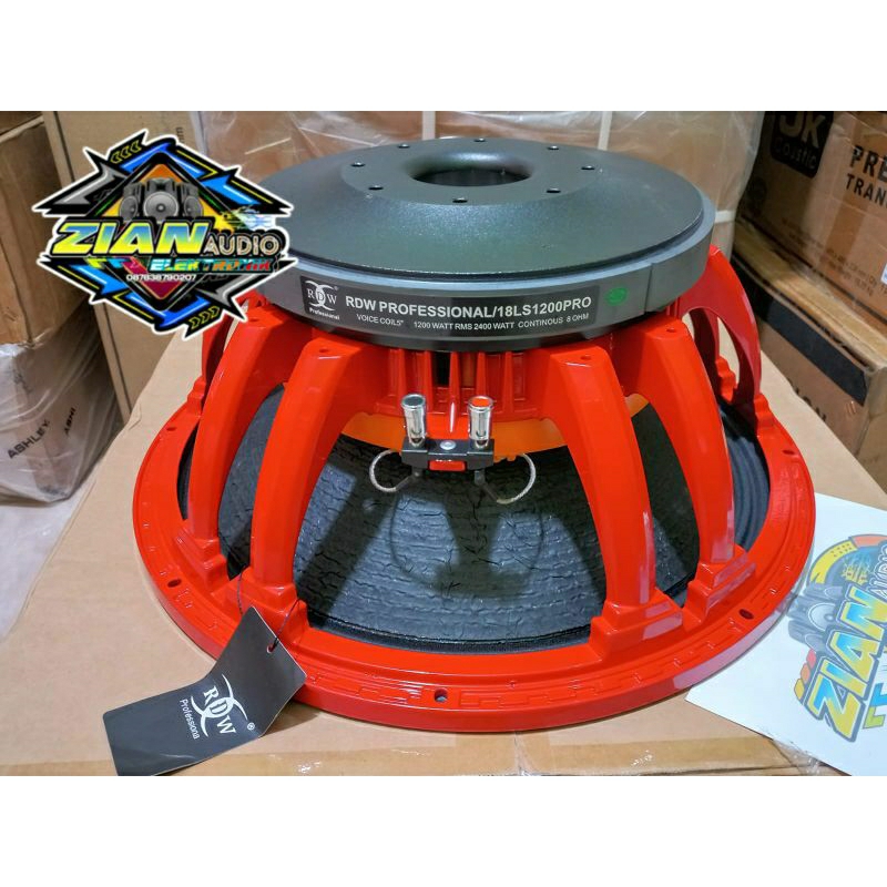 Komponen Speaker 18 Inch RDW 18LS1200PRO X/ 18LS1200 PRO X Original vc 5"