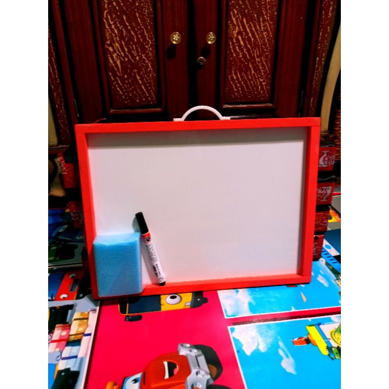 

papan tulis waitboard lengkap dengang spidol dan hapusan 40x30