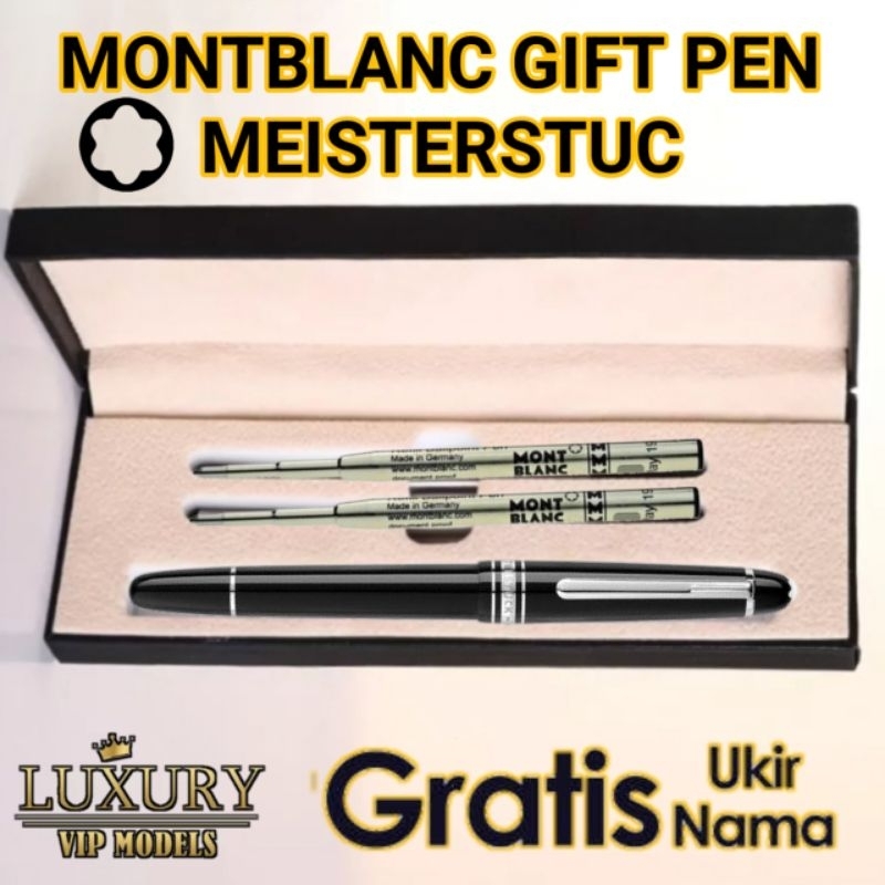

Ballpoint Mewah Giftset Pen Monblang Meisterstuc RB Sign Pen Gratis Grafir Nama