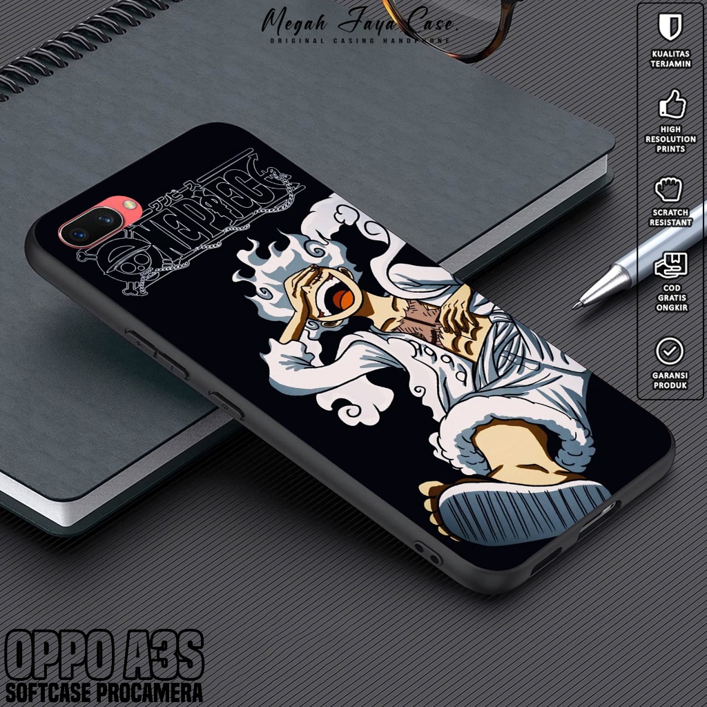 Case Oppo A3S - Casing Hp Oppo A3S Motif Lufy Gear 5 - Silikon Oppo A3S - Softcase Hp Oppo A3S - Kon