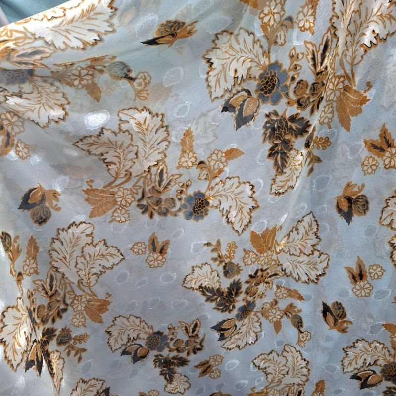 kain sifon motif - kain sifon motif bunga timbul