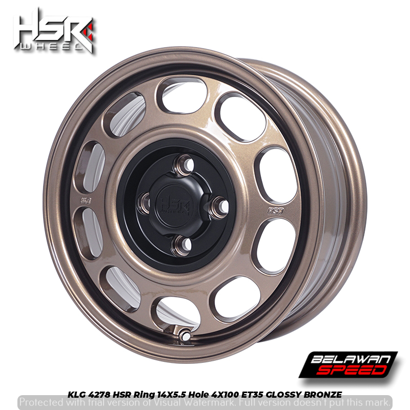 VELG RETRO R14 WULING AIR EV JAZZ KARIMUN BRIO AYLA SIGRA DLL HSR KALENG RING 14 4X100 BRONZE - TOKO