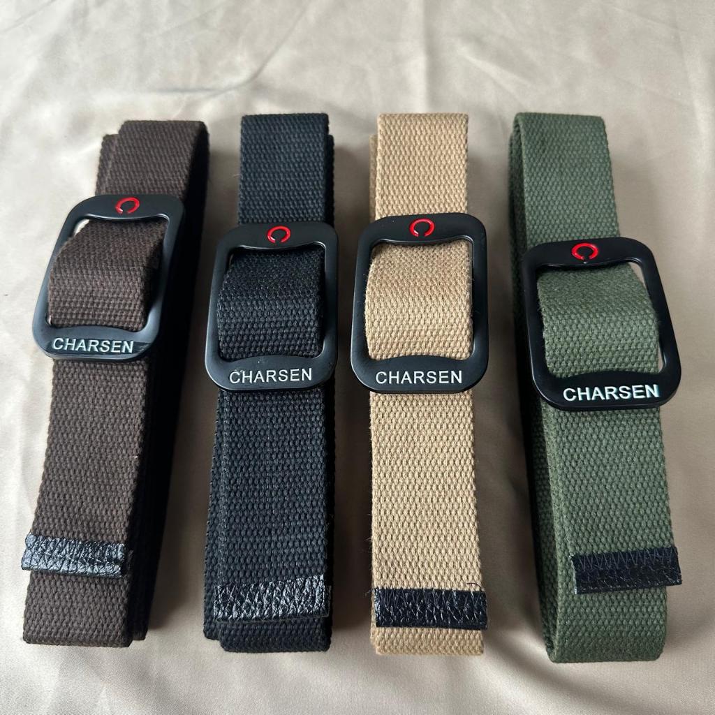 Ikat Pinggang Pria - Pinggang Kain Nylon Pria Wanita Gesper Kanvas Katun Ukuran Panjang 130 Cm Kepal