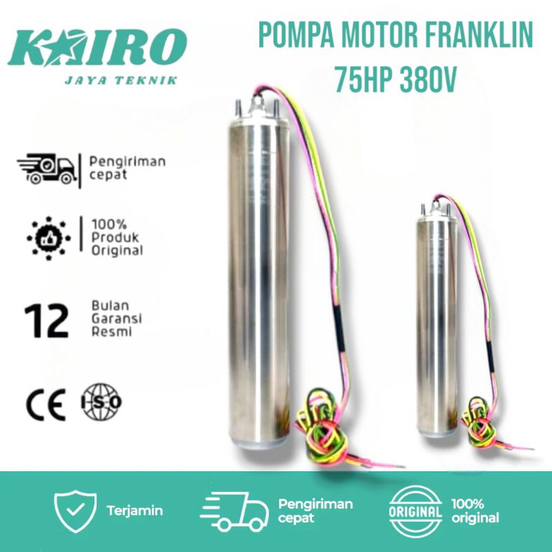 Pompa Motor Franklin 75Hp 380V 3Ph Motor Pompa satelite Franklin