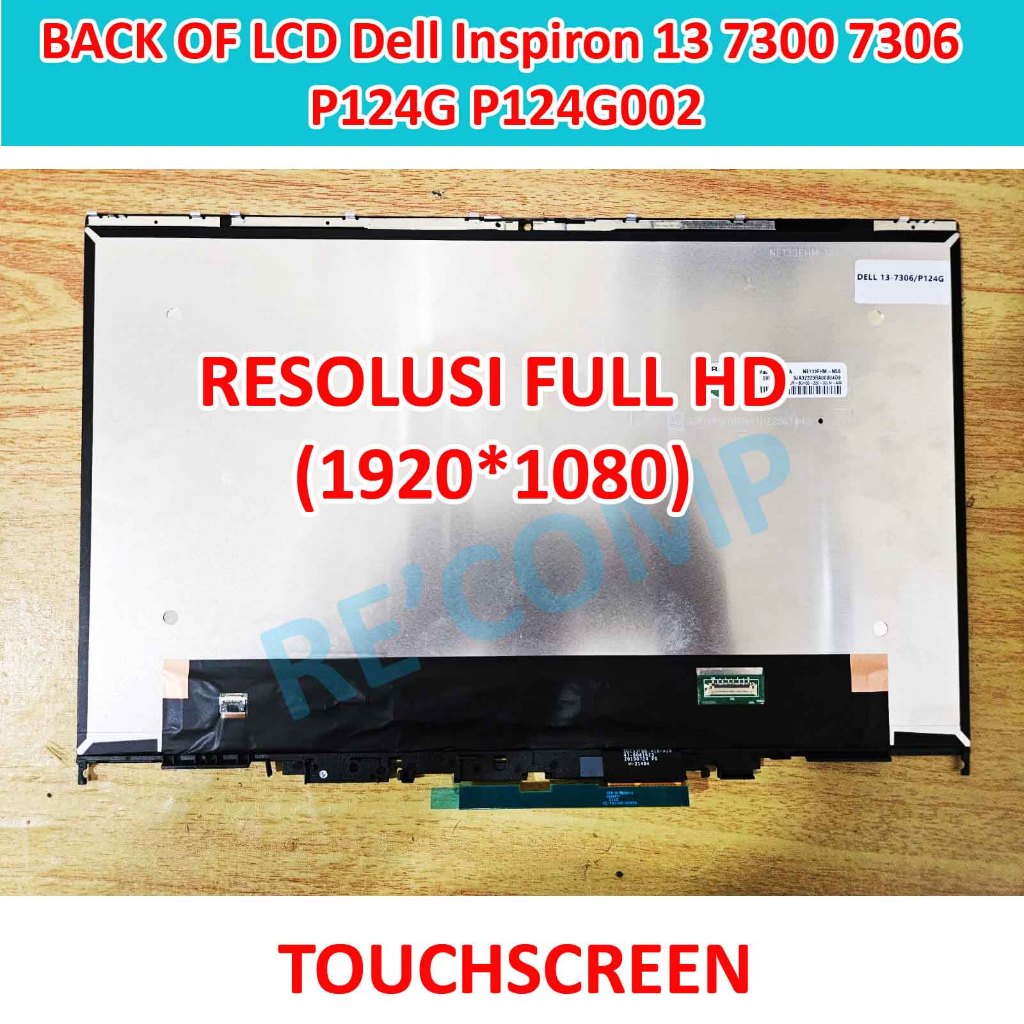 LAYAR LED LCD Dell Inspiron 13 7300 7306 P124G P124G002 Touch Screen Display