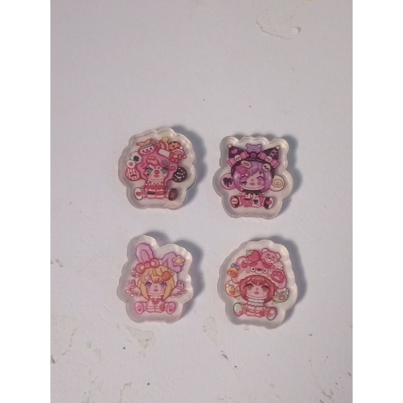 

Acrylic Skull panda hologram 2 cm