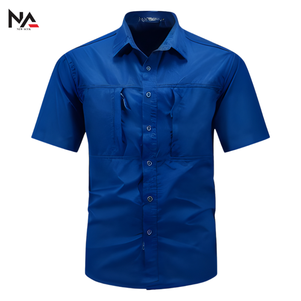 Kemeja Tactical Biru Benhur Lengan Pendek / Kemeja Tactical Pria / Kemeja Tactical Lengan Pendek / K