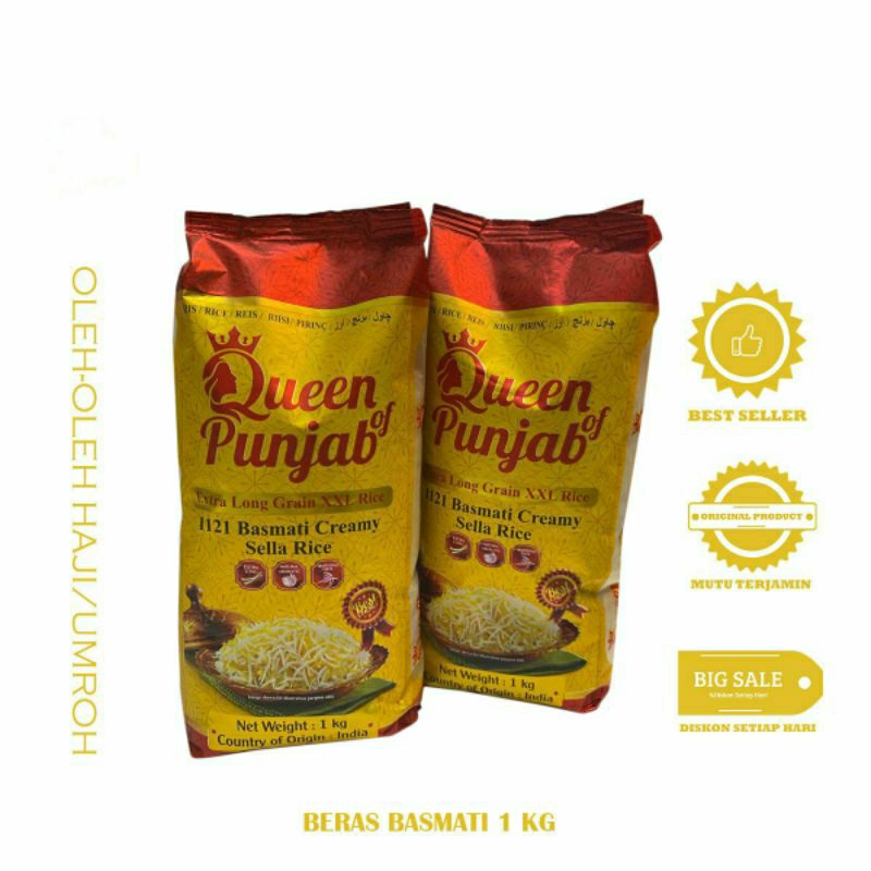 

BERAS BASMATI QUEEN PUNJAB KEMASAN 1 KG