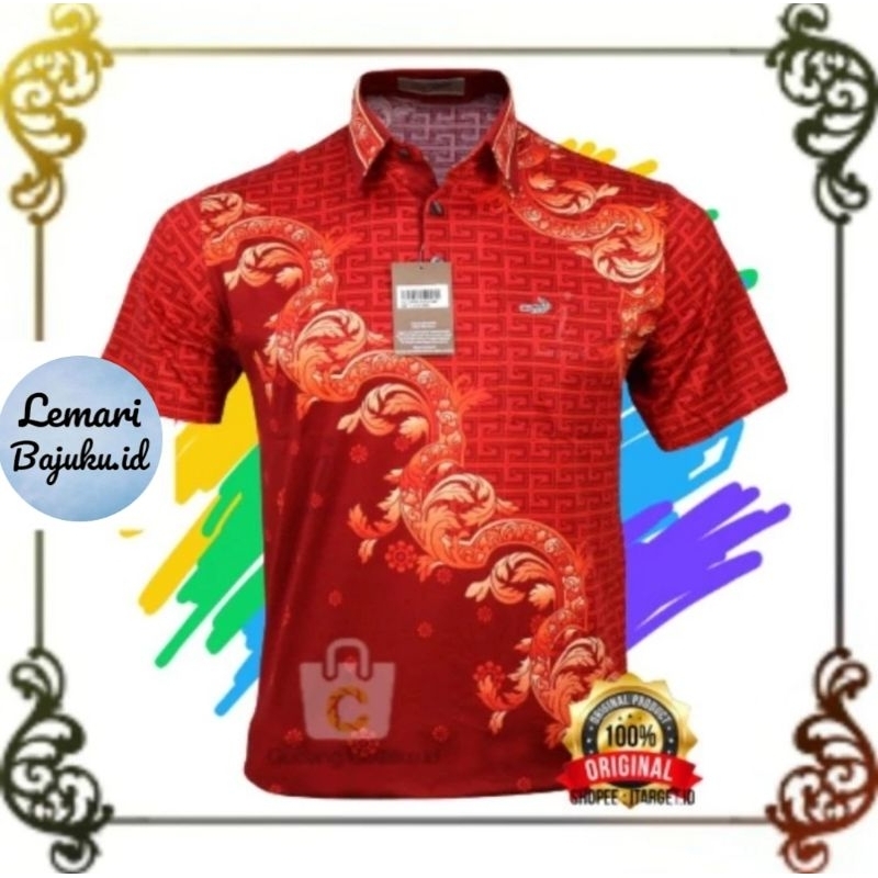 Kaos Kerah Pria Crocodile Diamond/Platinum 100% ori 2199-143