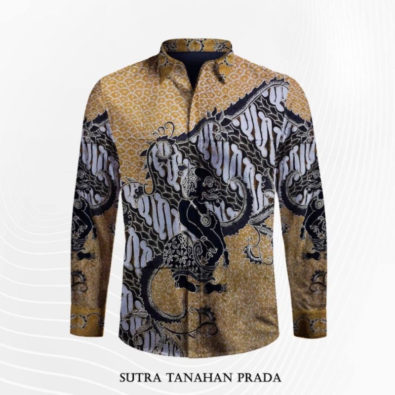 kain batik tulis sutra ATBM tanahan prada