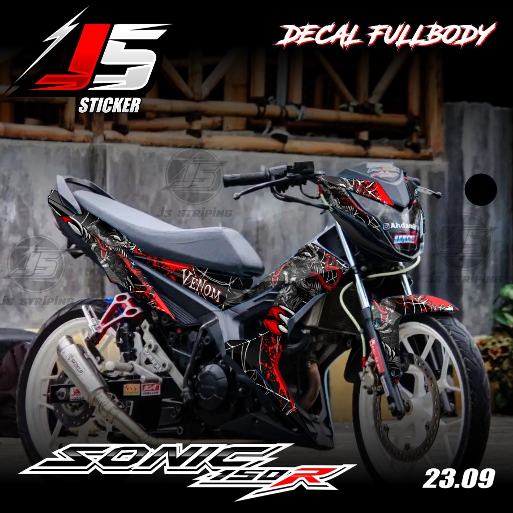 Decal Sticker Honda Sonic 150R Full body - Dekal Skotlet Sonic 150 R Fullbody Desain Racing Terbaru 
