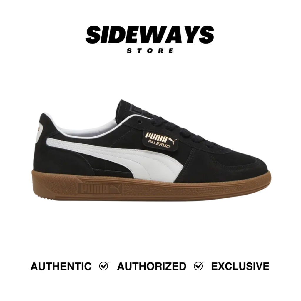 Puma Palermo Black White Gum Suede