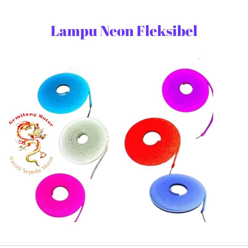 Lampu alis LED fleksibel panjang 5 meter universal strip
