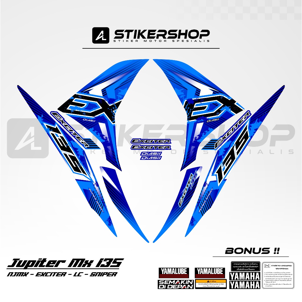 STRIPING JUPITER MX 135 LC EXCITER 135 2010 - 2015 GRAFIS VARIASI 046