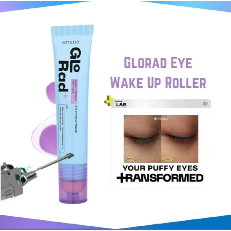 EMINA GLO RAD EYE WAKE UP ROLLER | Emina eye cream glo rad