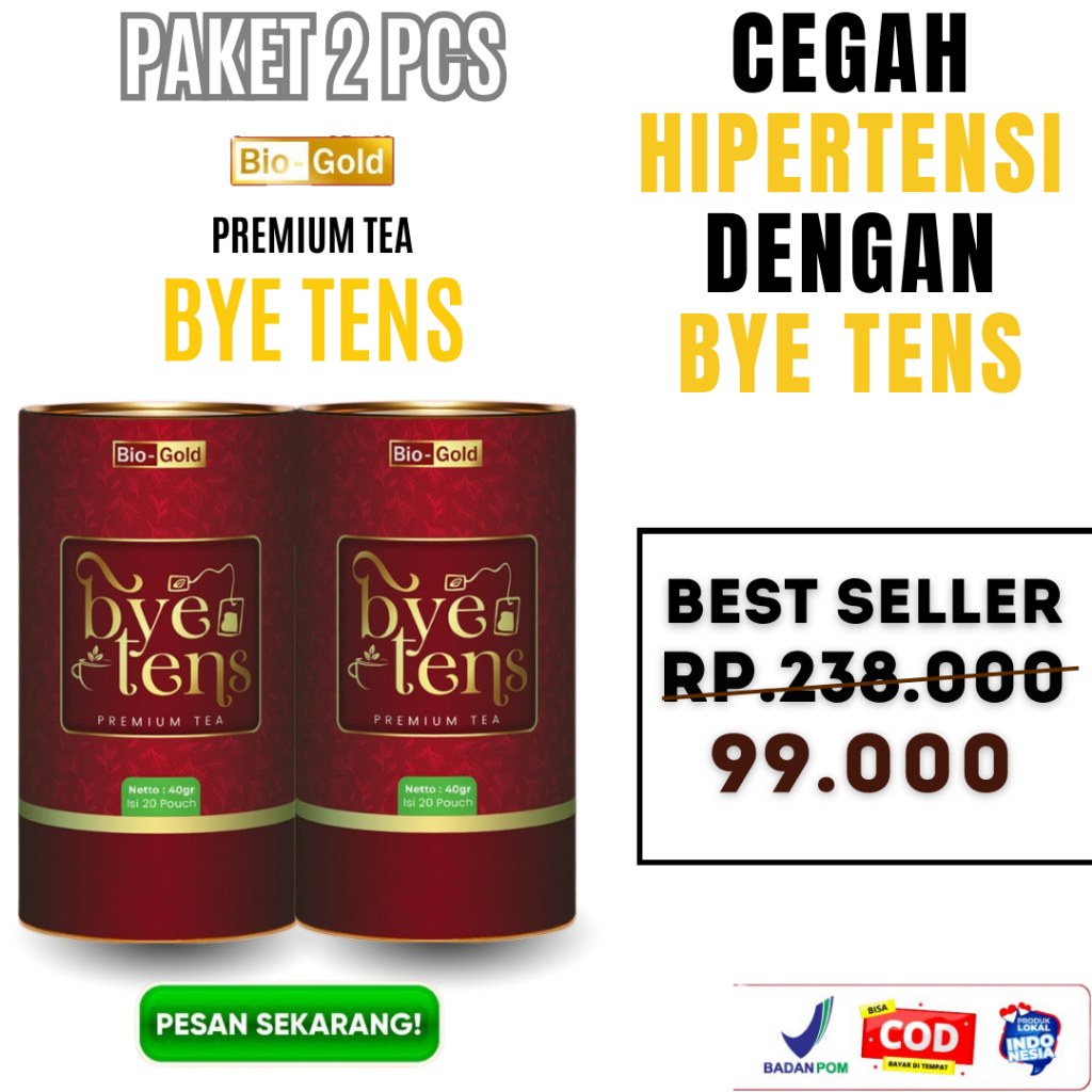 

Teh ByeTens Bio Gold 2 Kaleng Tea Premium Bye Tens Minuman Sehat Kolesterol dan Tekanan Darah Stabil