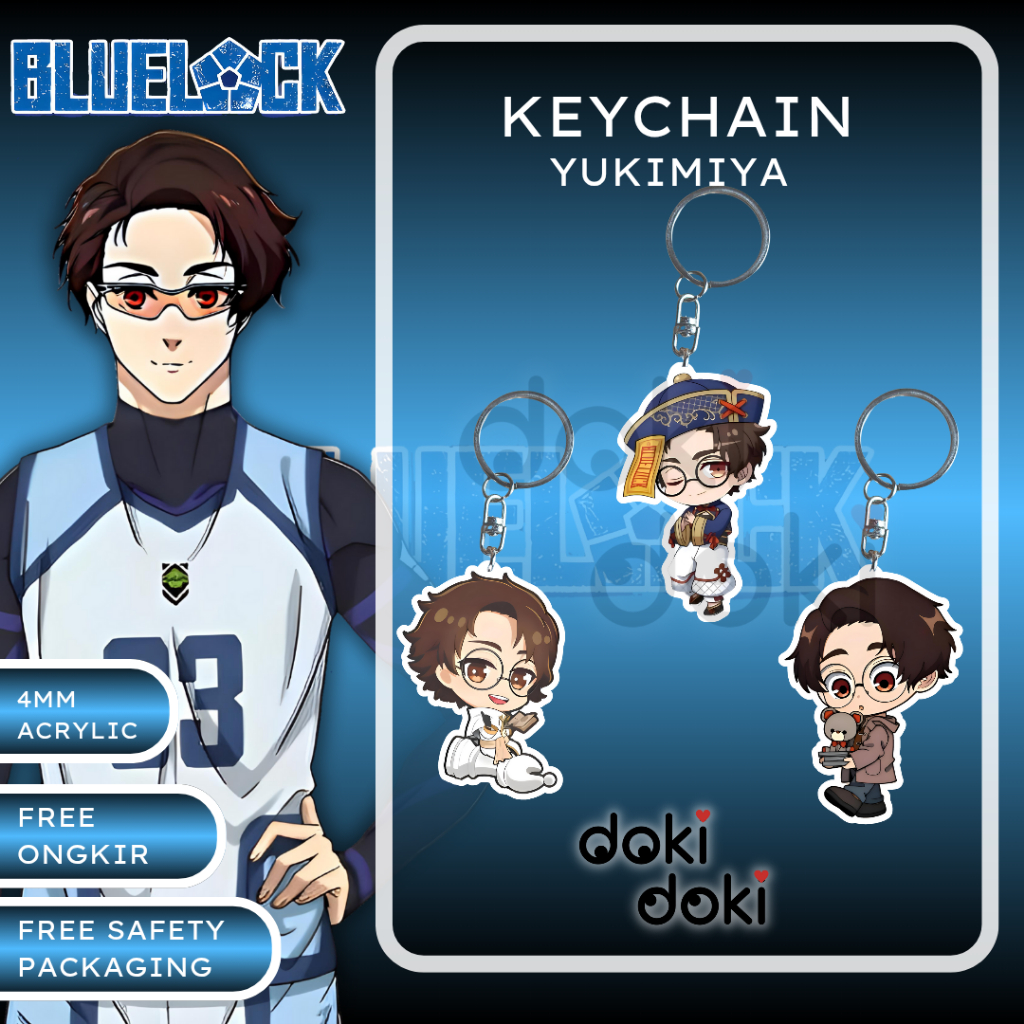 GANTUNGAN KUNCI KEYCHAIN ANIME YUKIMIYA KENYU BLUE LOCK