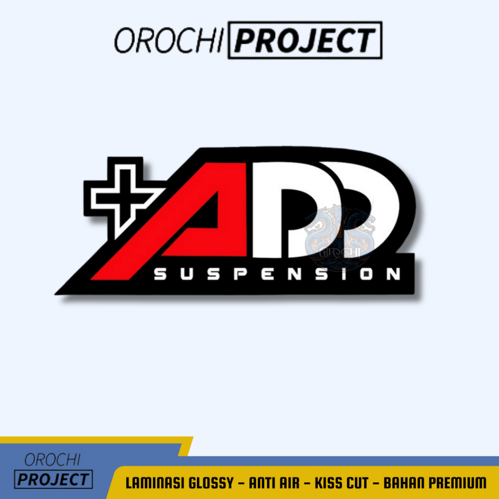 

Sticker Stiker Brand Logo ADD Suspension Vinyl Glossy Anti Air HP Laptop Tumbler Motor Helm