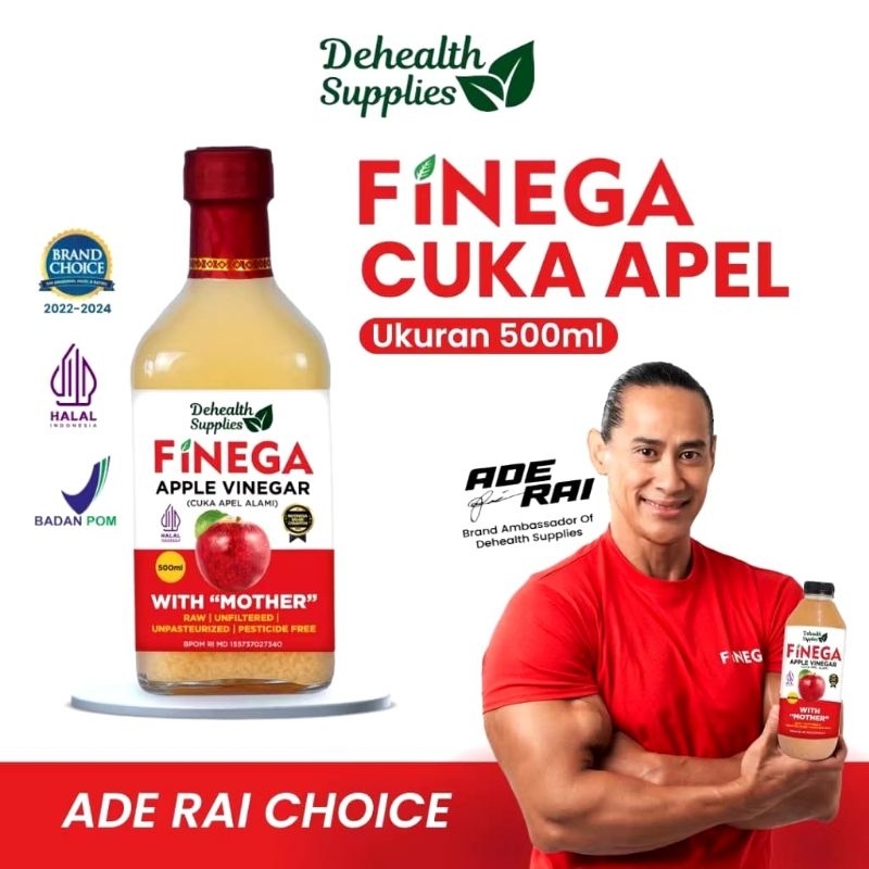 

DEHEALTH SUPPLIES FINEGA VINEGA APEL 500ml /FINEGA CUKA LEMON 500ml/kemasan botol plastik /cuka apel halal/Cuka Lemon/cuka apel murni/vinega apel/cuka apel vinega