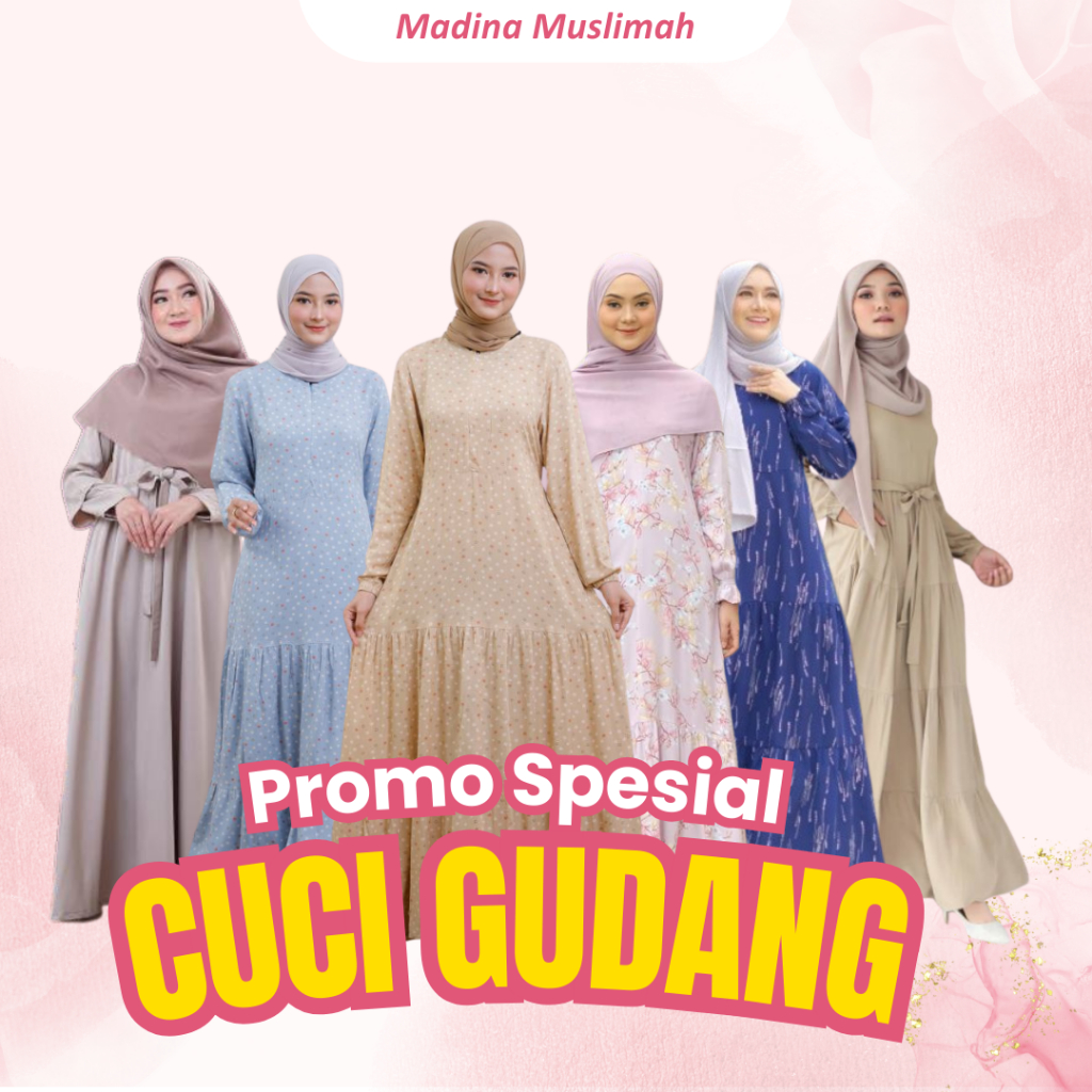 PROMO GAMIS MUSLIM DEWASA OBRAL MURAH ORIGINAL DZEERA PREMIUM GAMIS LEBARAN GAMIS DAILY MOTIF