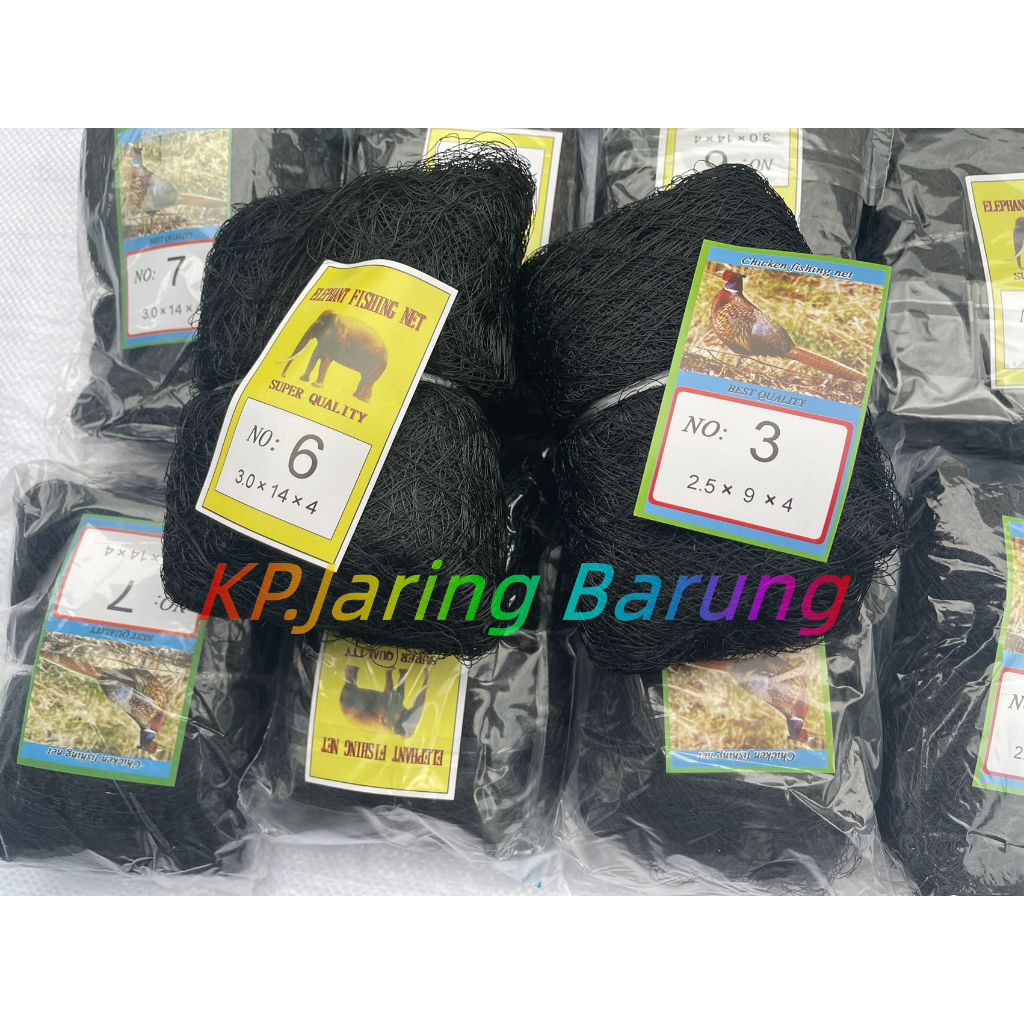 Jaring Burung Nilon Emprit, Perkutut, Pipit, Kutilang, Tekukur Jaring Kandang Ayam